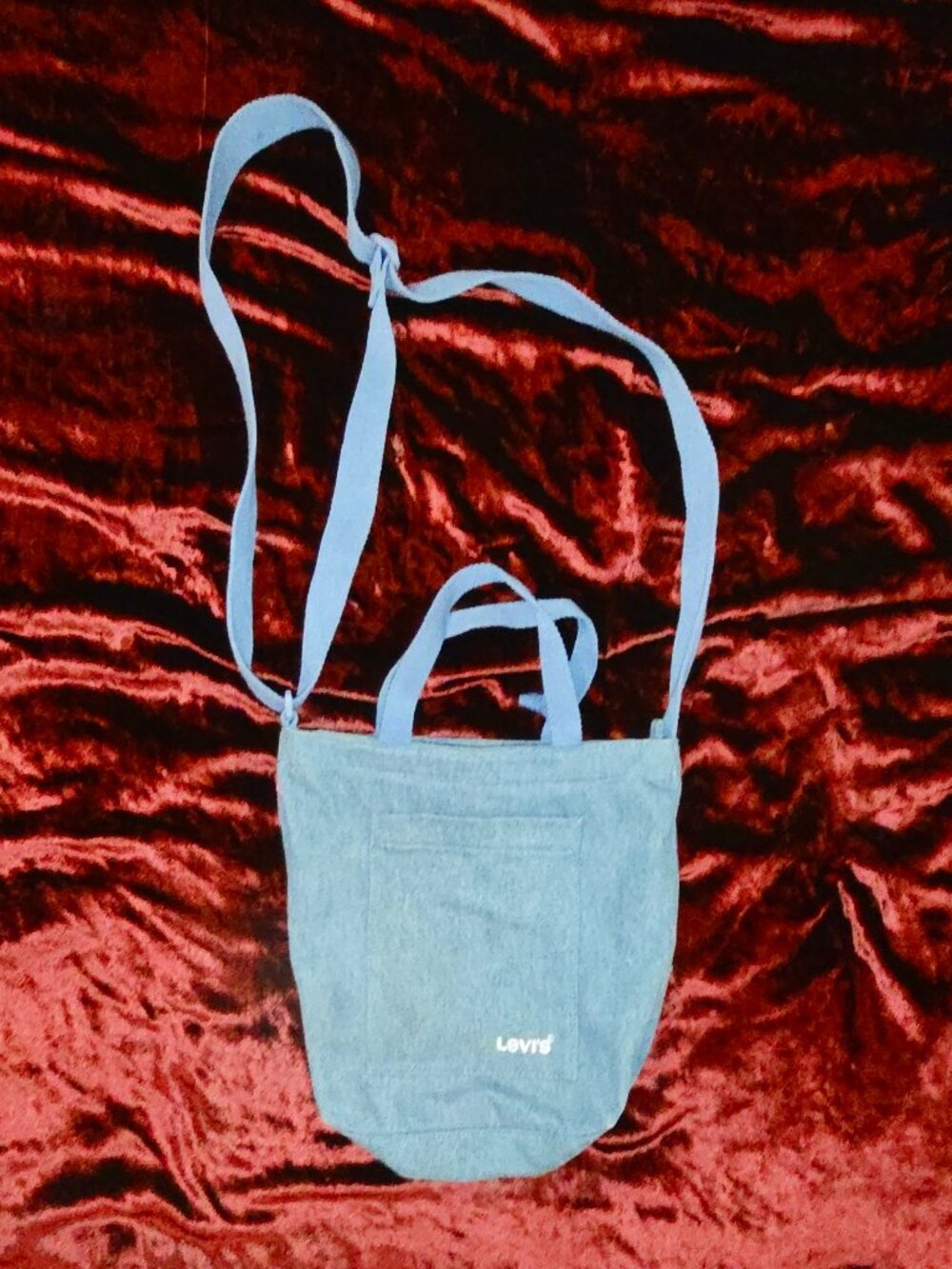 Levi’s Light Wash Denim Mini Tote Crossbody Shoulder Bag